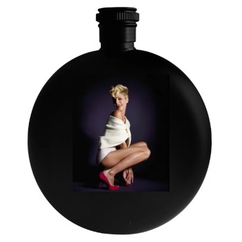 Heidi Klum Round Flask