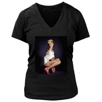 Heidi Klum Women's Deep V-Neck TShirt