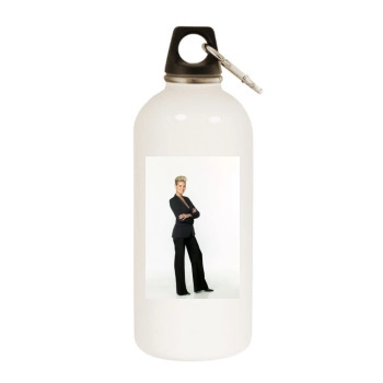 Heidi Klum White Water Bottle With Carabiner