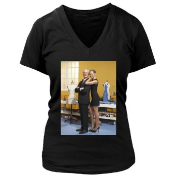 Heidi Klum Women's Deep V-Neck TShirt