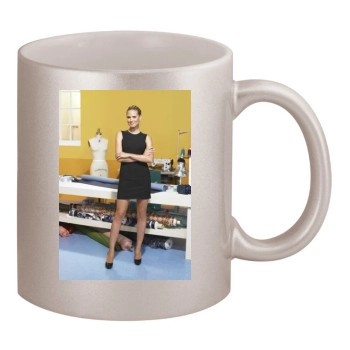 Heidi Klum 11oz Metallic Silver Mug