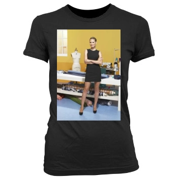 Heidi Klum Women's Junior Cut Crewneck T-Shirt