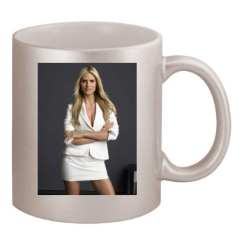 Heidi Klum 11oz Metallic Silver Mug