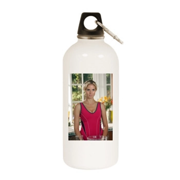 Heidi Klum White Water Bottle With Carabiner