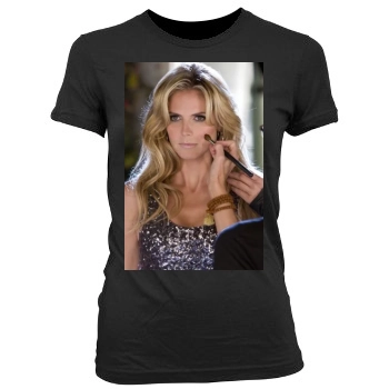 Heidi Klum Women's Junior Cut Crewneck T-Shirt