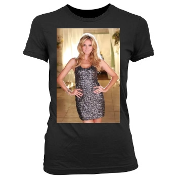 Heidi Klum Women's Junior Cut Crewneck T-Shirt