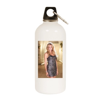 Heidi Klum White Water Bottle With Carabiner