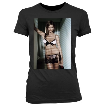 Heidi Klum Women's Junior Cut Crewneck T-Shirt