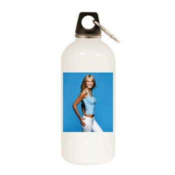 Heidi Klum White Water Bottle With Carabiner