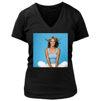 Heidi Klum Women's Deep V-Neck TShirt