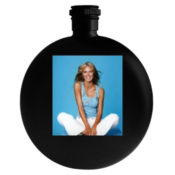 Heidi Klum Round Flask