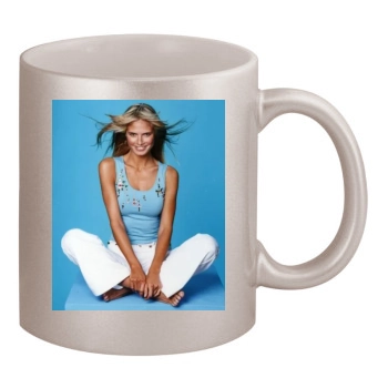 Heidi Klum 11oz Metallic Silver Mug