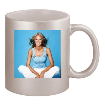 Heidi Klum 11oz Metallic Silver Mug