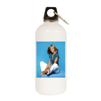 Heidi Klum White Water Bottle With Carabiner