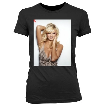 Heidi Klum Women's Junior Cut Crewneck T-Shirt