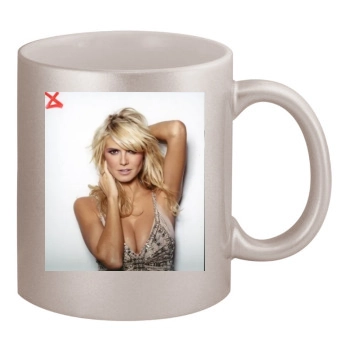 Heidi Klum 11oz Metallic Silver Mug