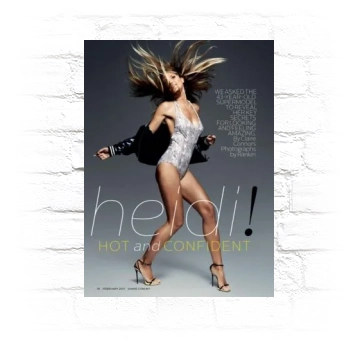 Heidi Klum Metal Wall Art