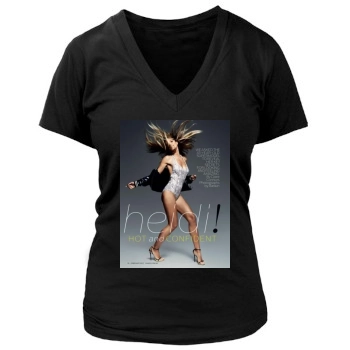 Heidi Klum Women's Deep V-Neck TShirt