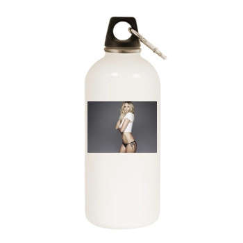 Heidi Klum White Water Bottle With Carabiner