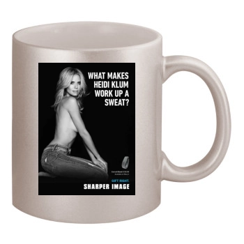 Heidi Klum 11oz Metallic Silver Mug