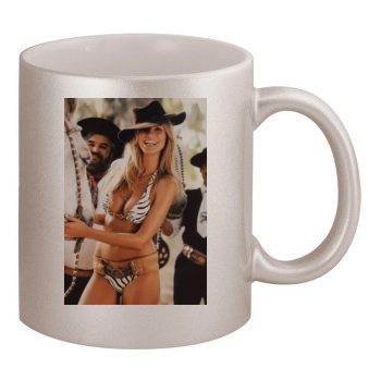 Heidi Klum 11oz Metallic Silver Mug