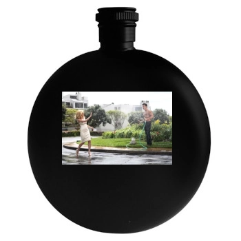 Heidi Klum Round Flask