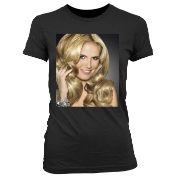 Heidi Klum Women's Junior Cut Crewneck T-Shirt