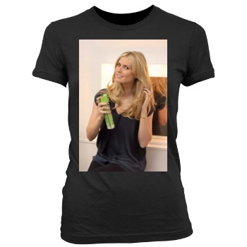 Heidi Klum Women's Junior Cut Crewneck T-Shirt