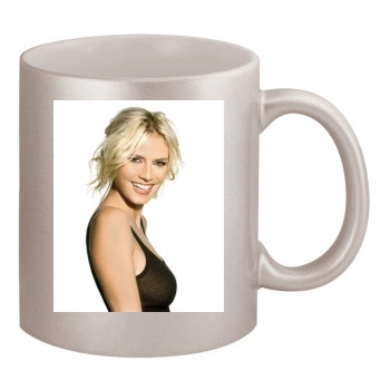 Heidi Klum 11oz Metallic Silver Mug