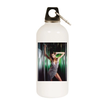 Heidi Klum White Water Bottle With Carabiner