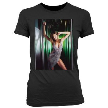 Heidi Klum Women's Junior Cut Crewneck T-Shirt