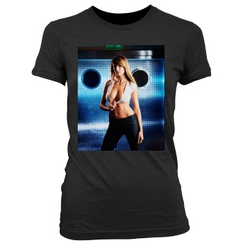 Heidi Klum Women's Junior Cut Crewneck T-Shirt