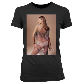 Heidi Klum Women's Junior Cut Crewneck T-Shirt