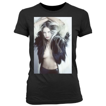 Heidi Klum Women's Junior Cut Crewneck T-Shirt