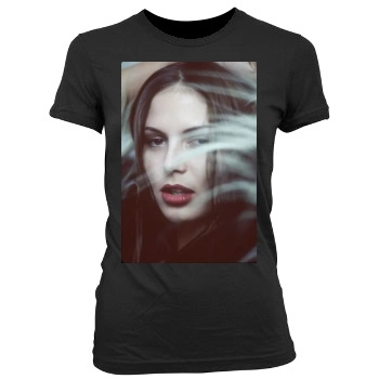 Heidi Klum Women's Junior Cut Crewneck T-Shirt