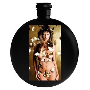 Heidi Klum Round Flask