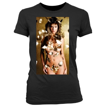 Heidi Klum Women's Junior Cut Crewneck T-Shirt