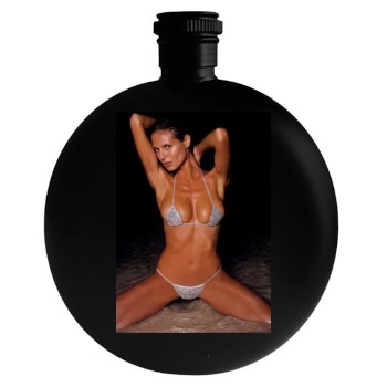 Heidi Klum Round Flask