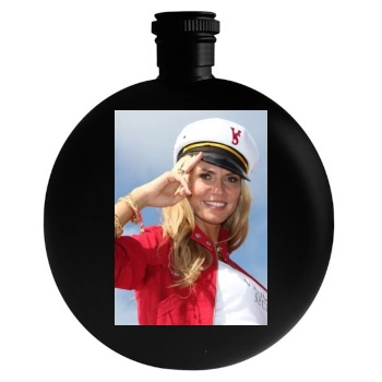 Heidi Klum Round Flask