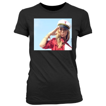 Heidi Klum Women's Junior Cut Crewneck T-Shirt