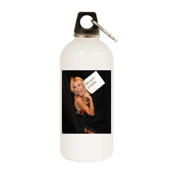 Heidi Klum White Water Bottle With Carabiner