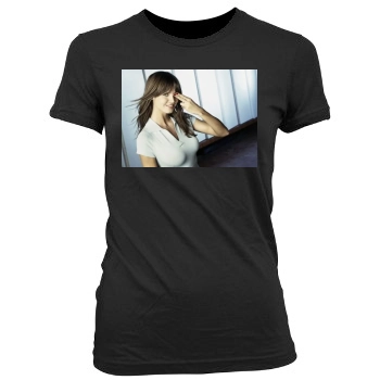 Heidi Klum Women's Junior Cut Crewneck T-Shirt