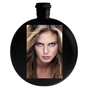 Heidi Klum Round Flask