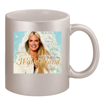 Heidi Klum 11oz Metallic Silver Mug