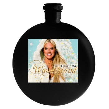 Heidi Klum Round Flask