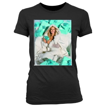 Heidi Klum Women's Junior Cut Crewneck T-Shirt