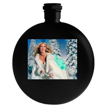 Heidi Klum Round Flask