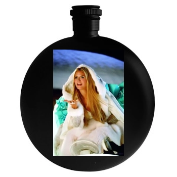 Heidi Klum Round Flask