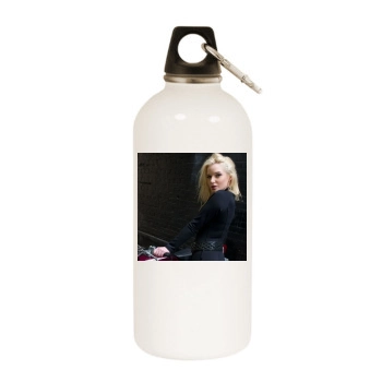 Helen Flanagan White Water Bottle With Carabiner