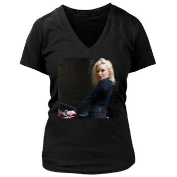 Helen Flanagan Women's Deep V-Neck TShirt